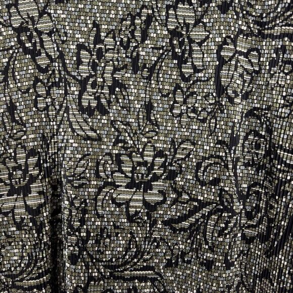 Vintage Y2K Dress Barn Womens Floral Babydoll Top Size 8 Brown Fairy Whimsigoth - Picture 4 of 6